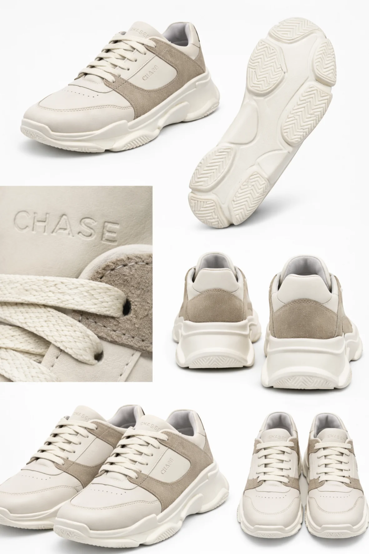 Chase Sneakers High Gray Brown - Image 5