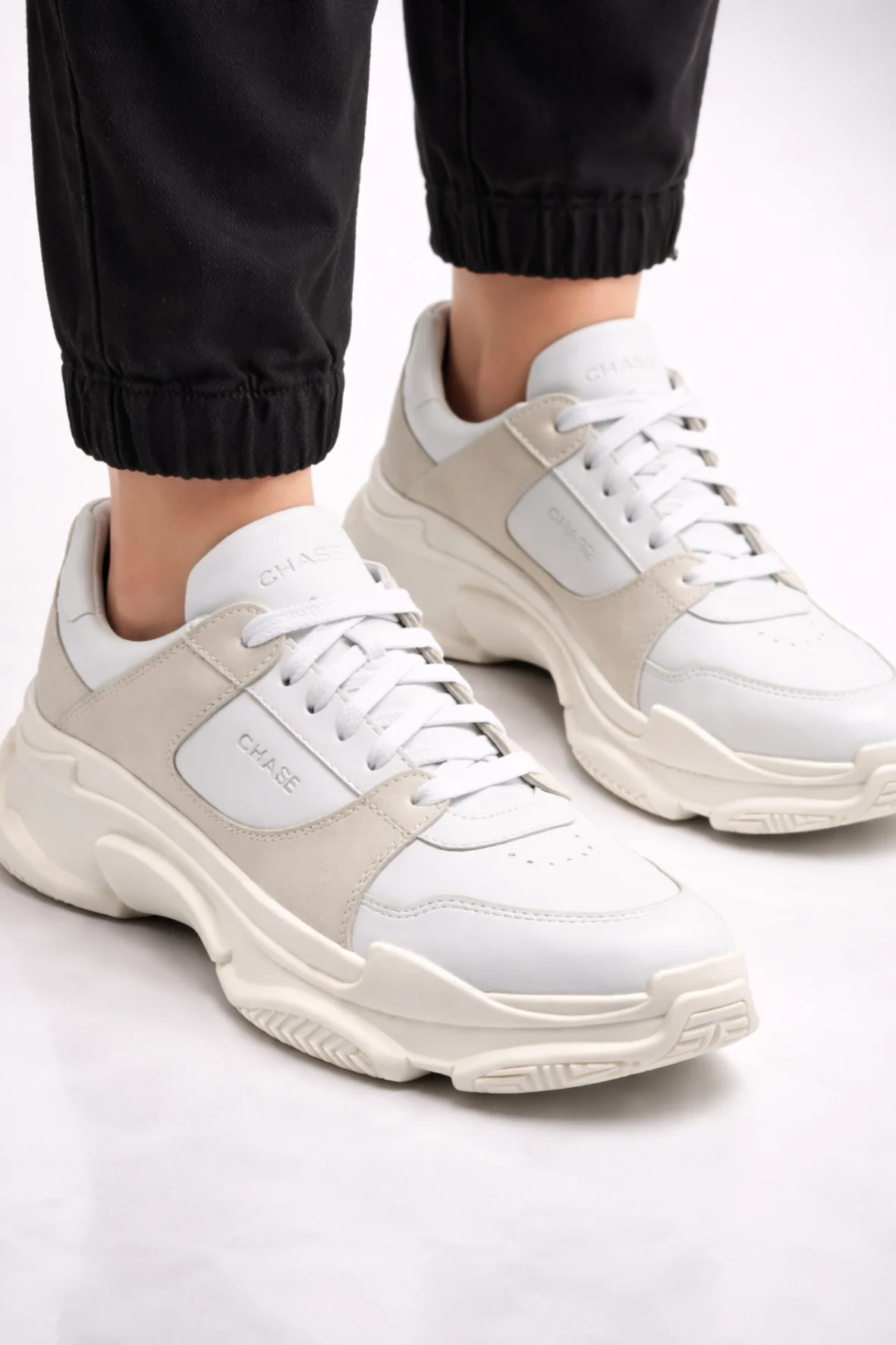 Chase Sneakers High White Gray - Image 4