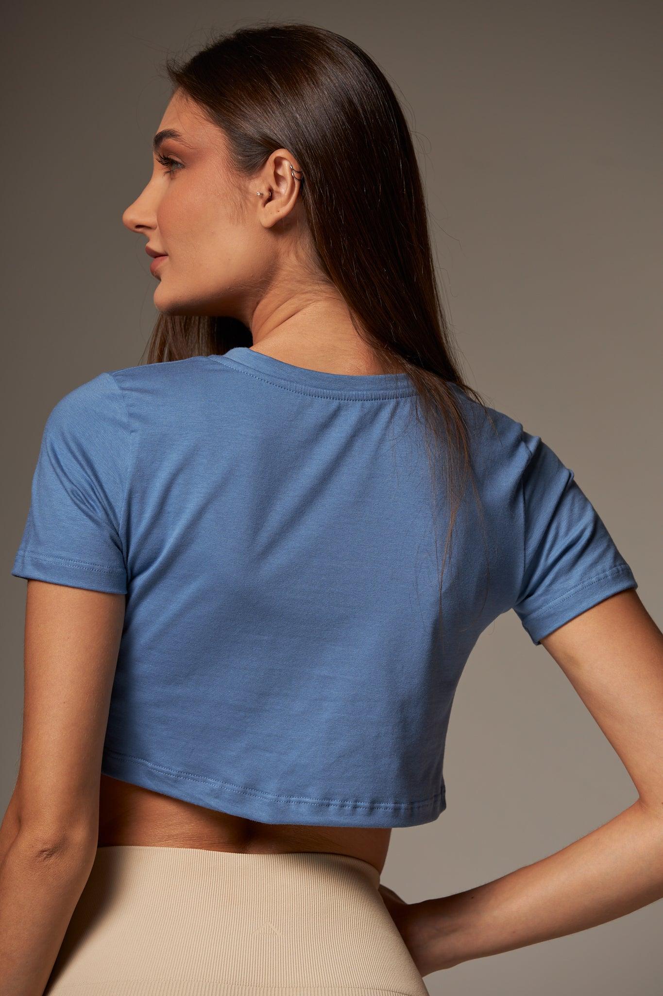 Cropped Essential Navarro blue - Image 3