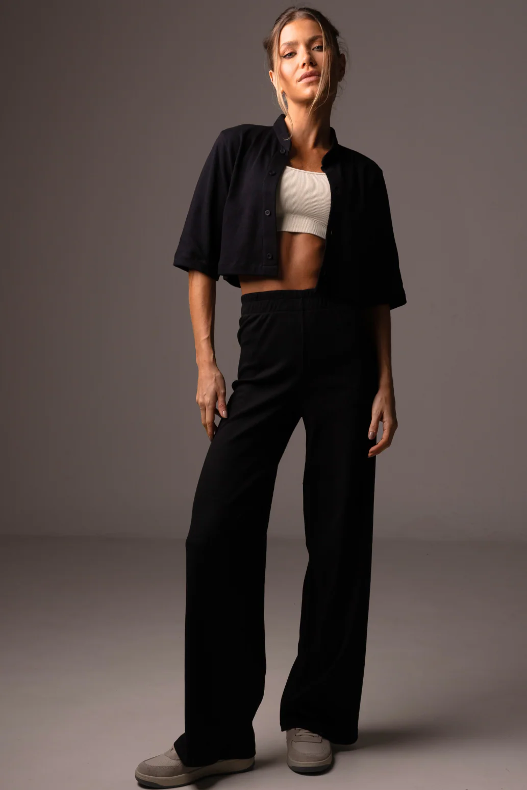 Hight Waist Wide Leg Black - Image 2