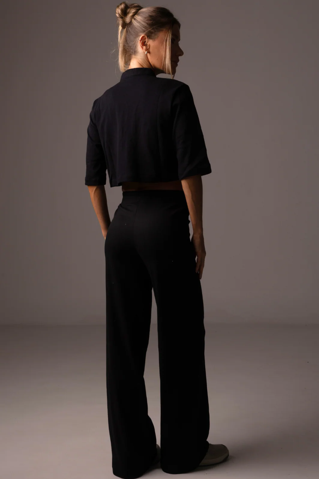 Hight Waist Wide Leg Black - Image 4