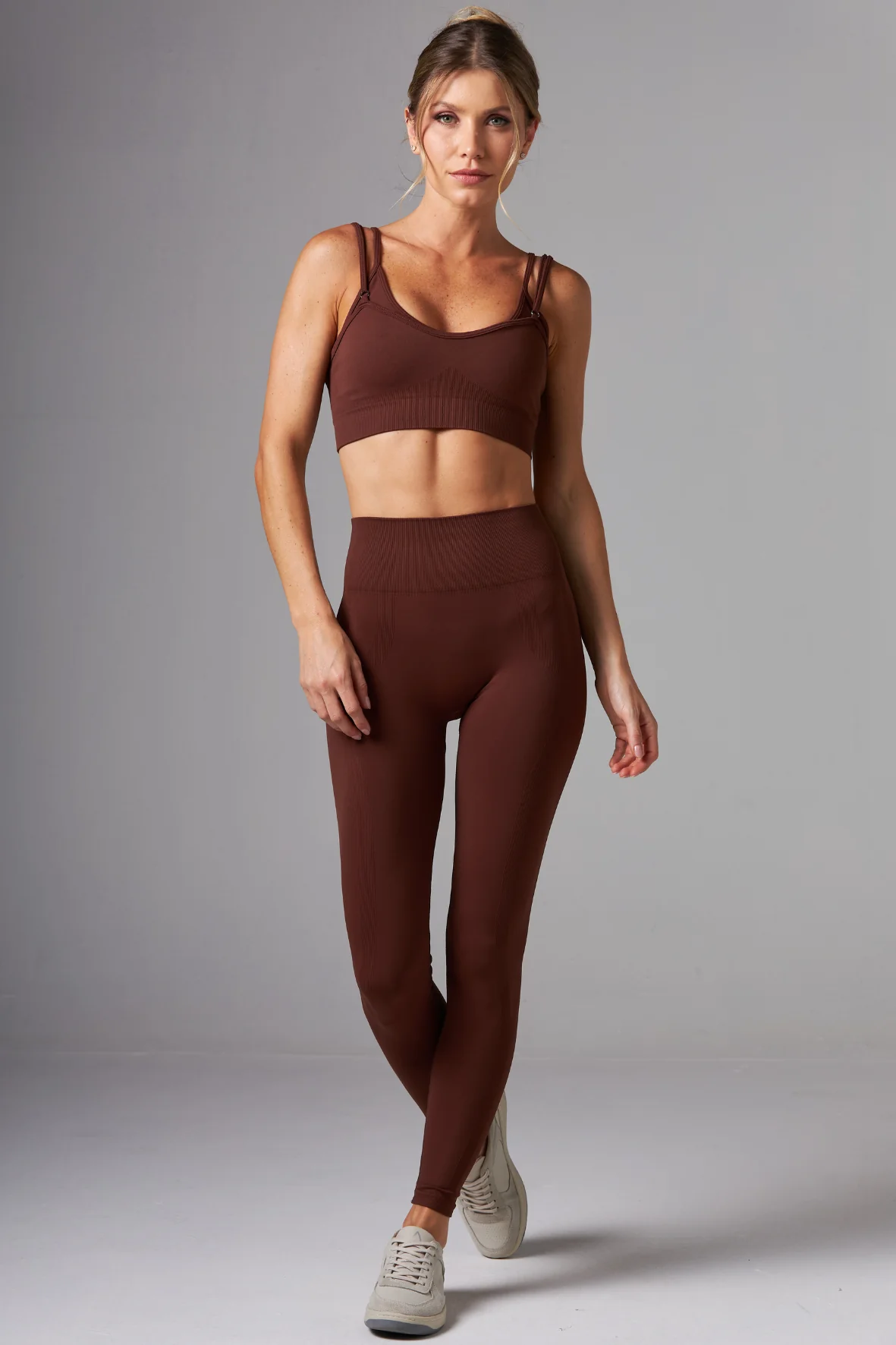 Legging Caos Seamless Dark Brown - Image 2