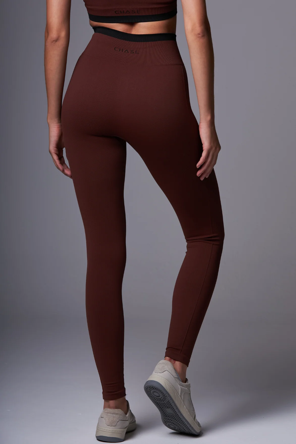 Legging Stripe Seamless DarkBrown&Black - Image 3