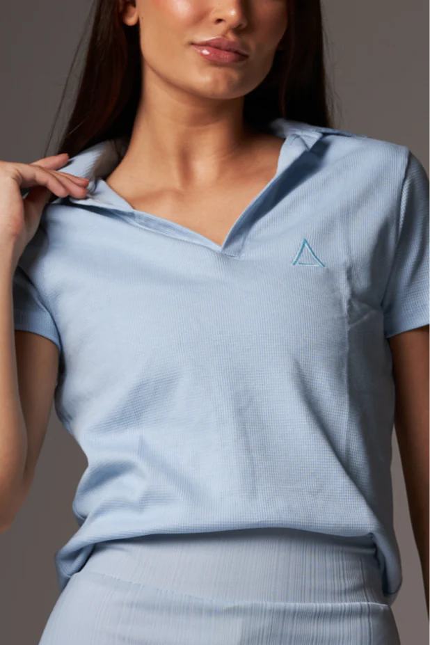 Low Key Polo Light Blue - Image 2