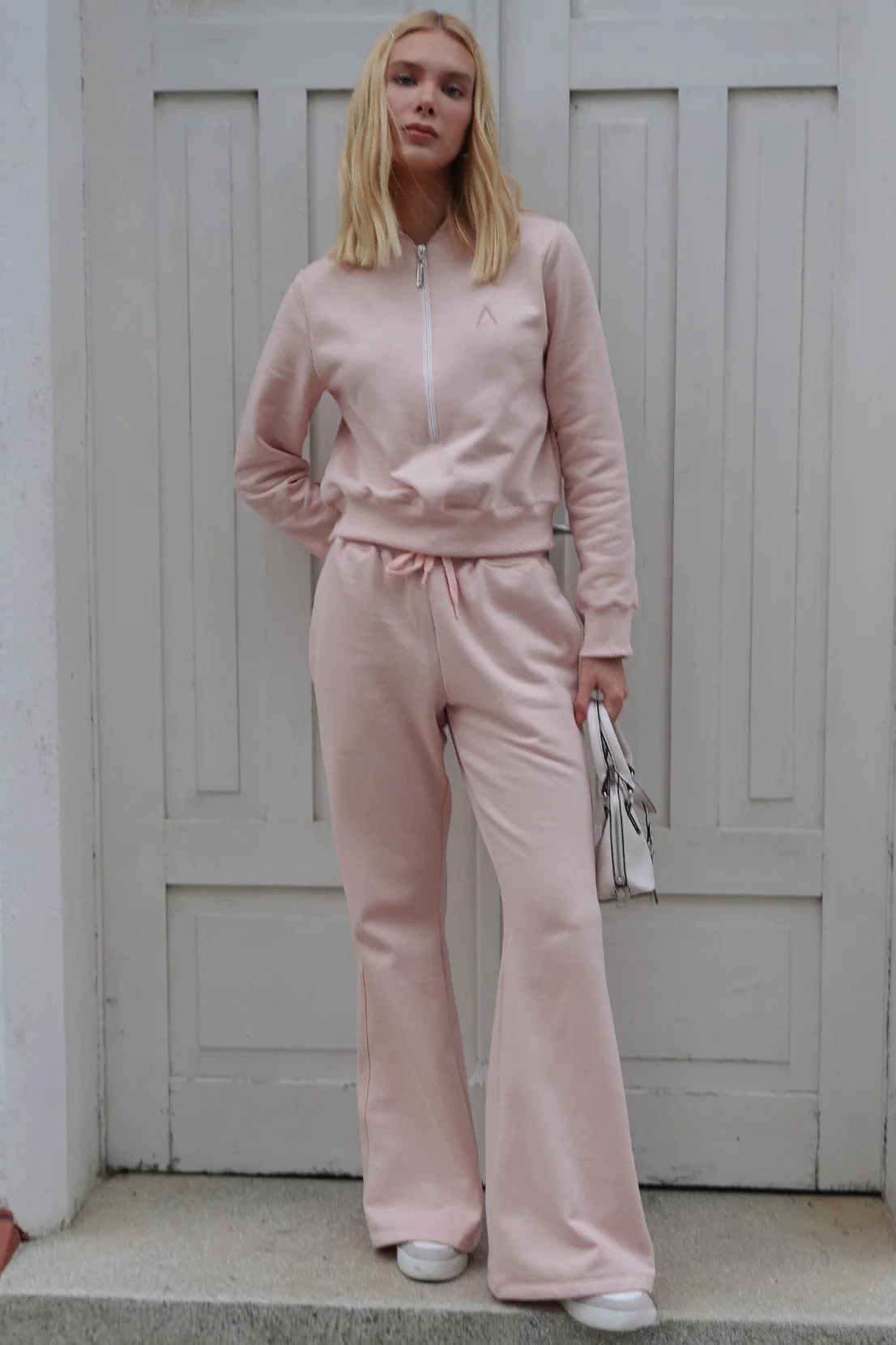 Casaco Moletom Zip Light Pink
