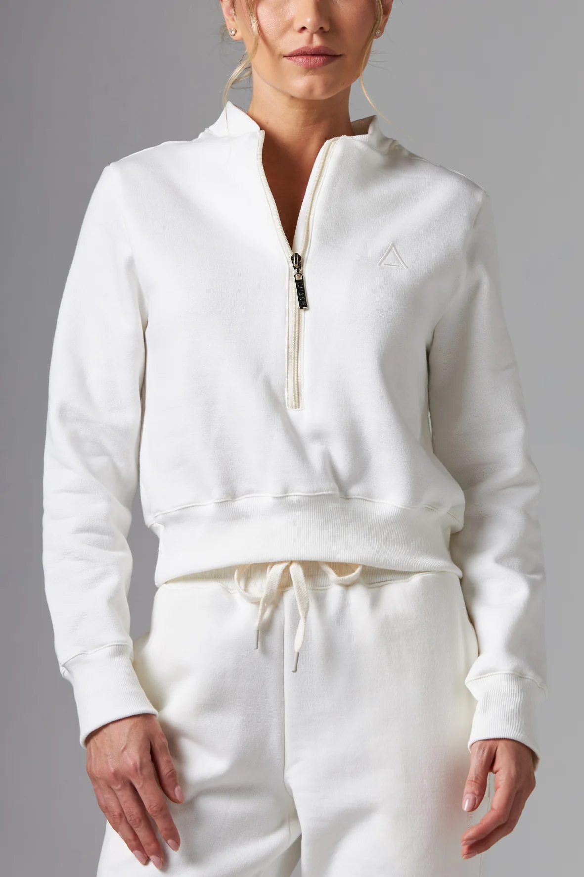 Casaco Moletom Zip Off White - Image 2