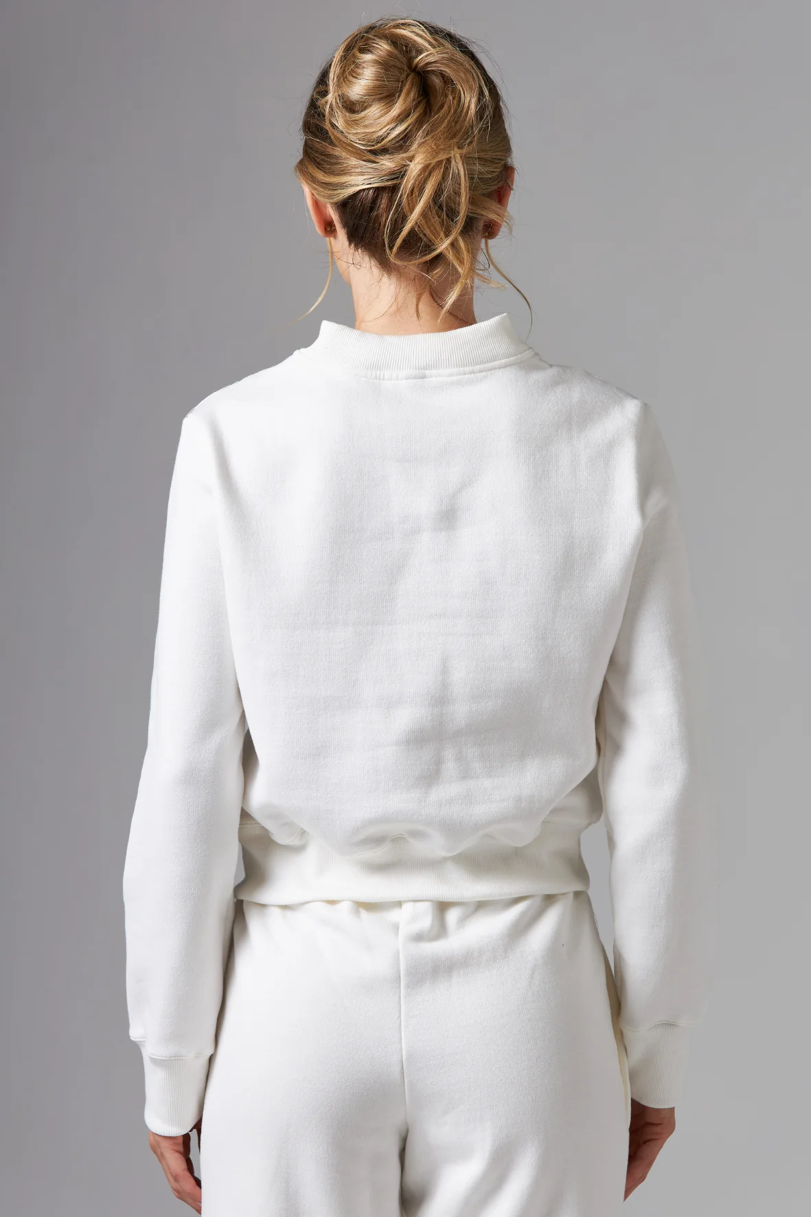 Casaco Moletom Zip Off White - Image 3