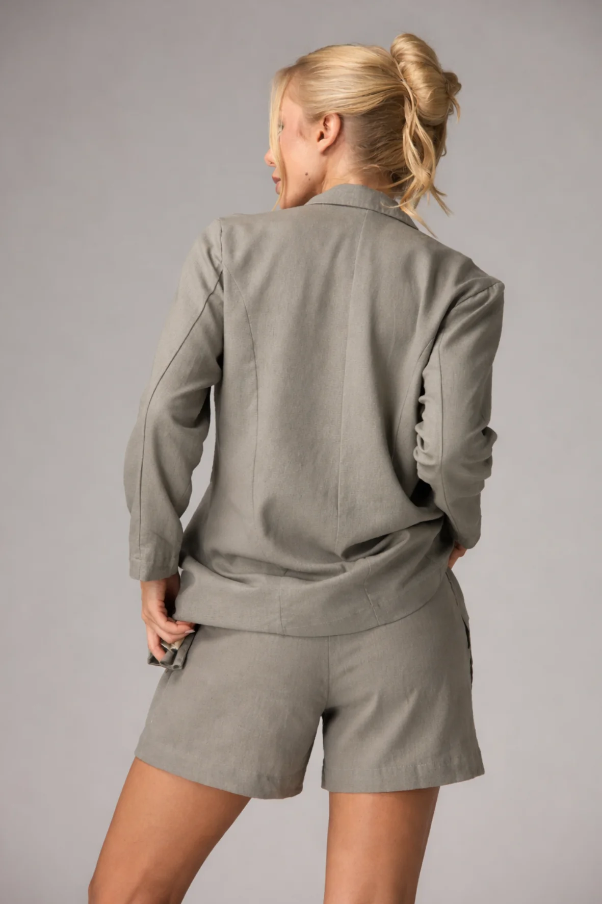 Blazer Wide Linho Rattan - Image 5