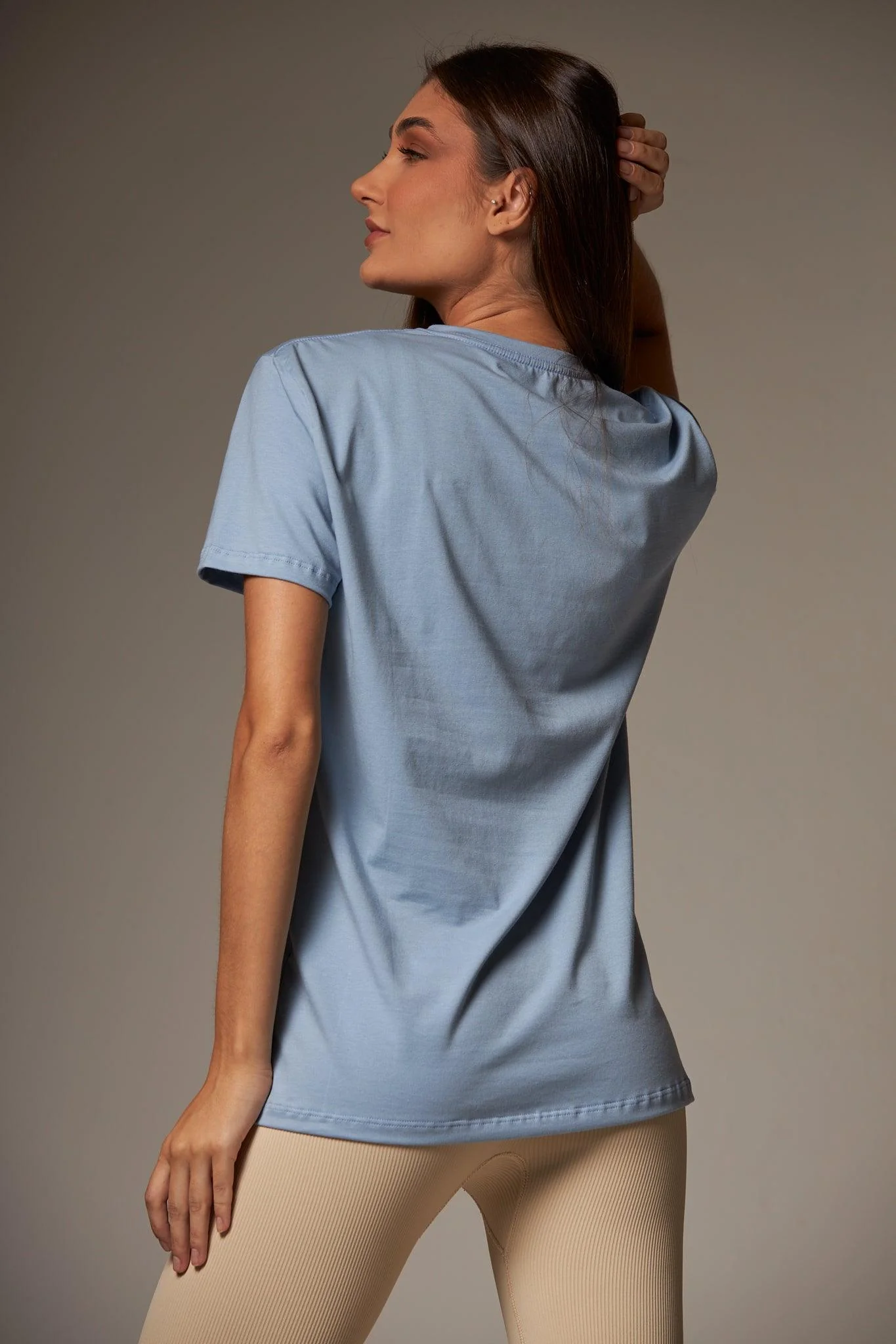T-shirt Básica Essential Light Blue - Image 2