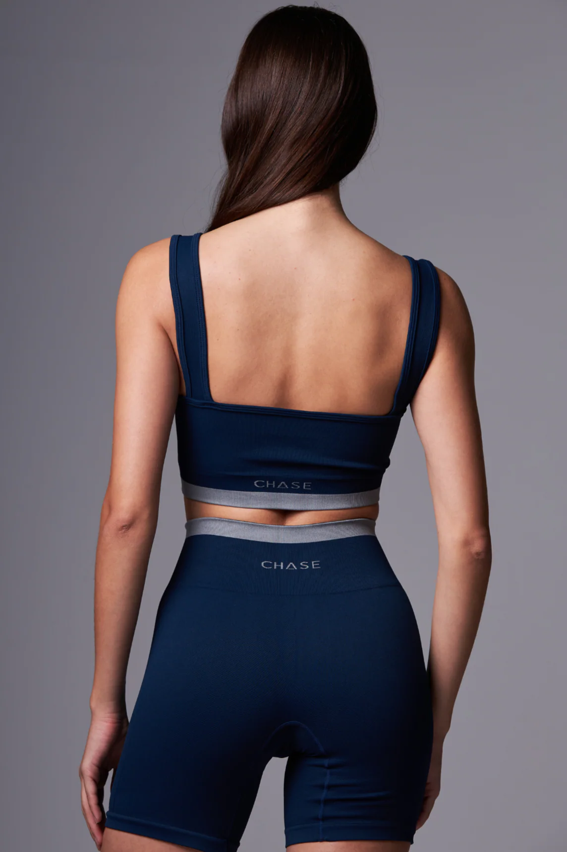Short Stripe Seamless Azul Marinho&Rhodium - Image 3
