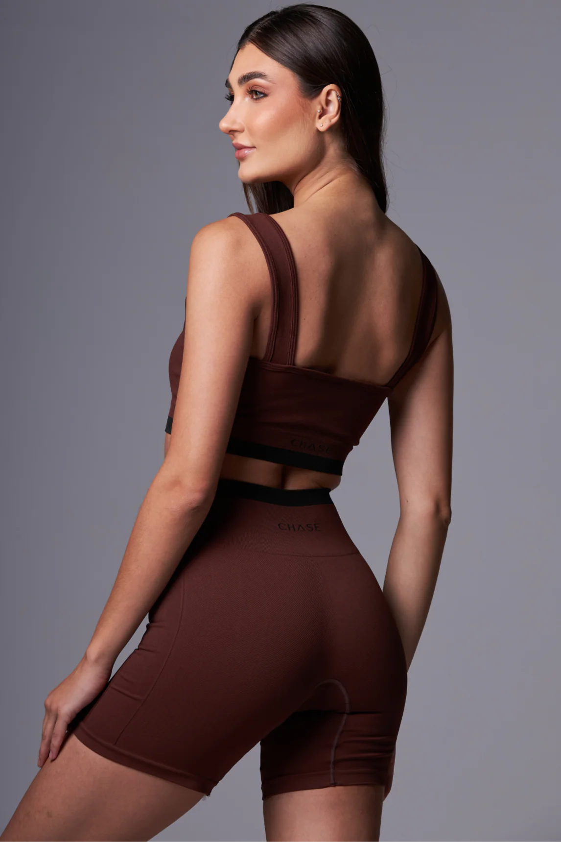 Top Stripe Seamless DarkBrown&Black - Image 4