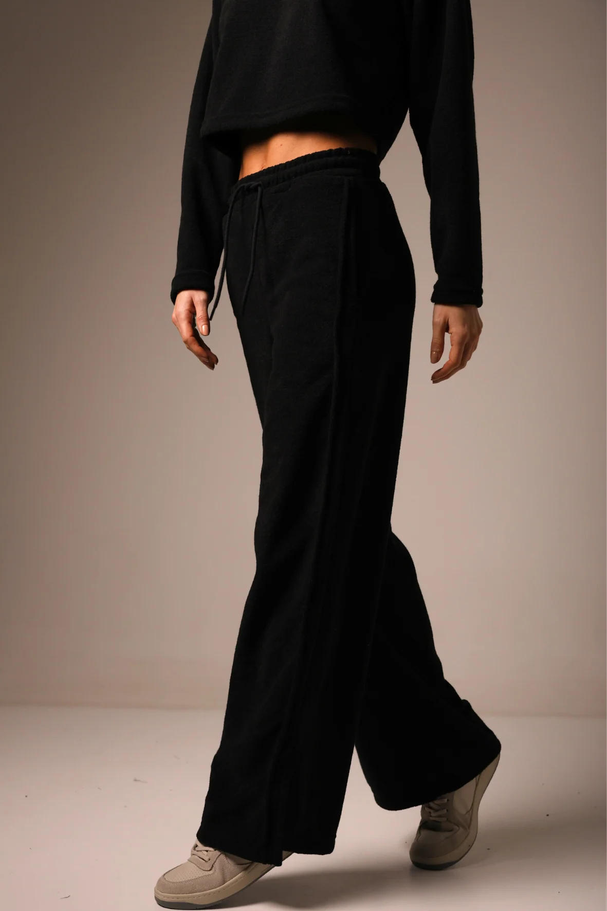 Wide Leg Boucle Black - Image 3
