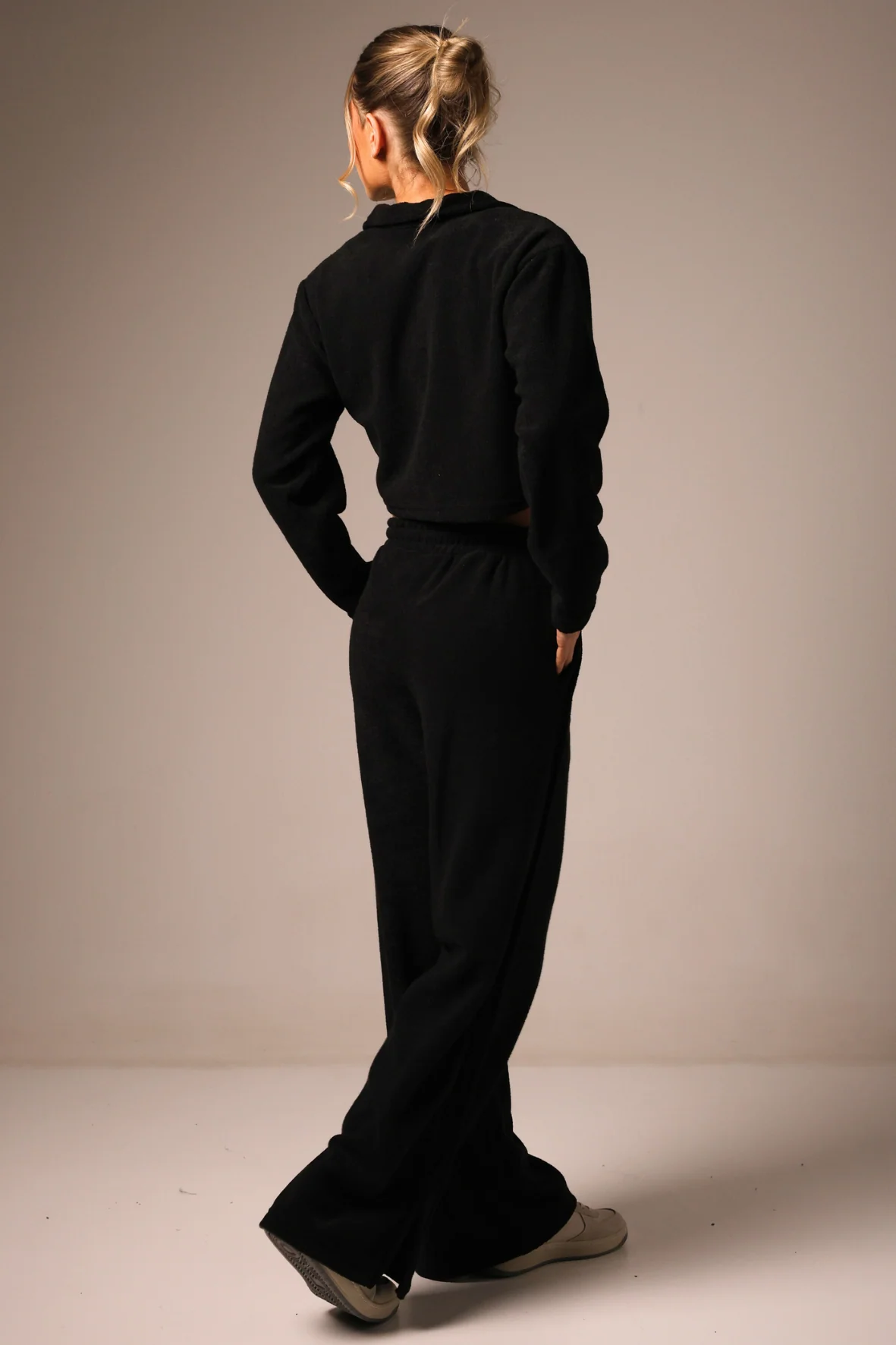 Wide Leg Boucle Black - Image 4