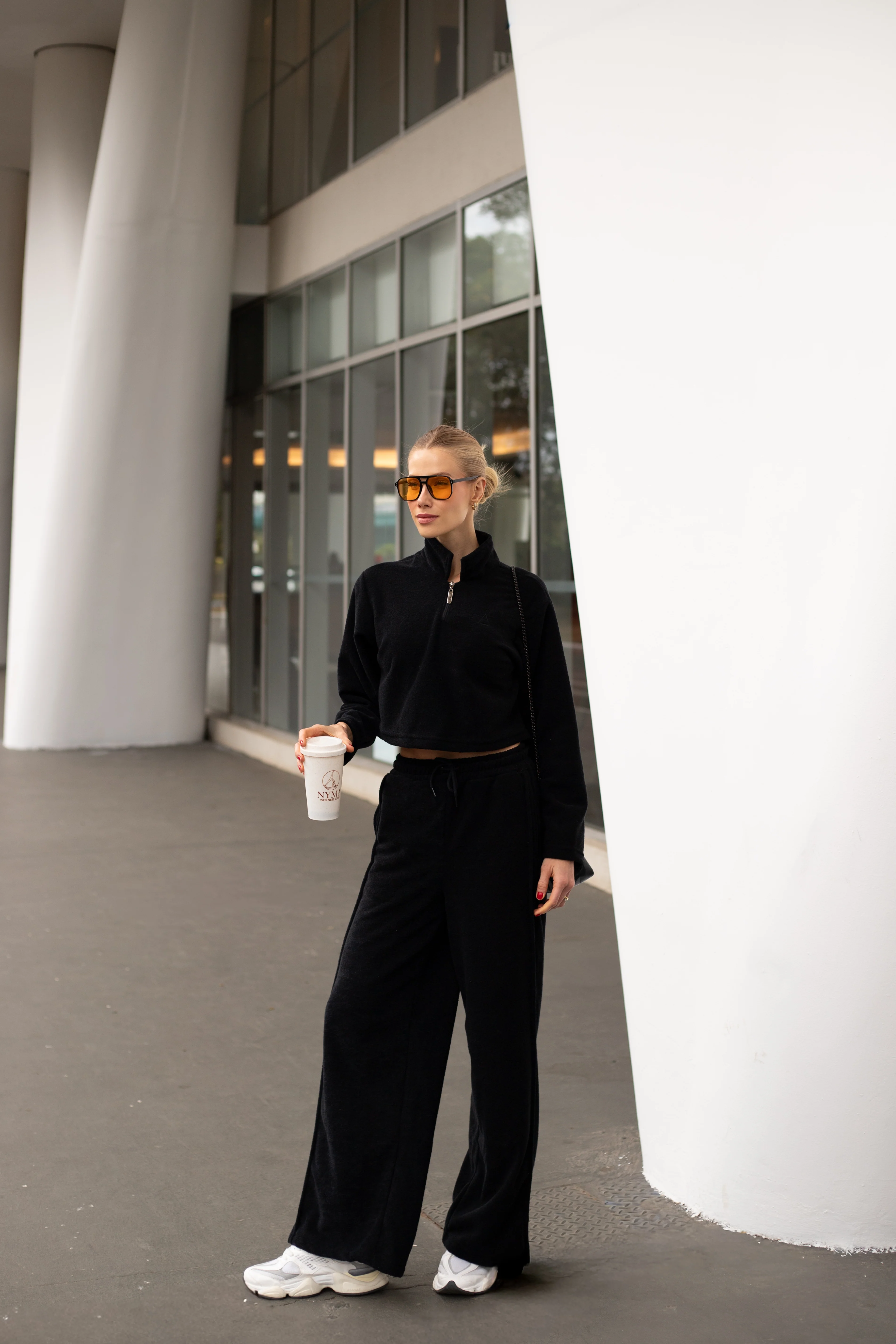 Wide Leg Boucle Black - Image 6