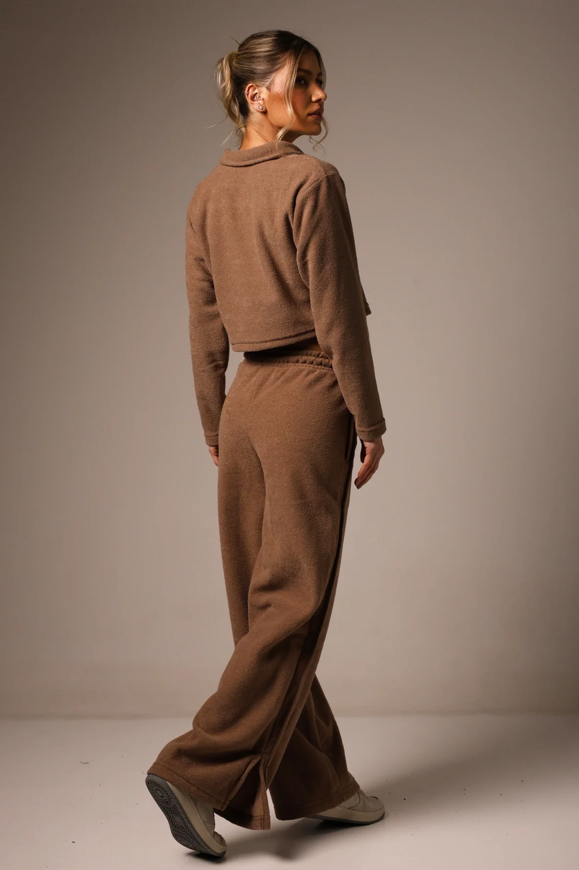 Wide Leg Boucle Brown - Image 4