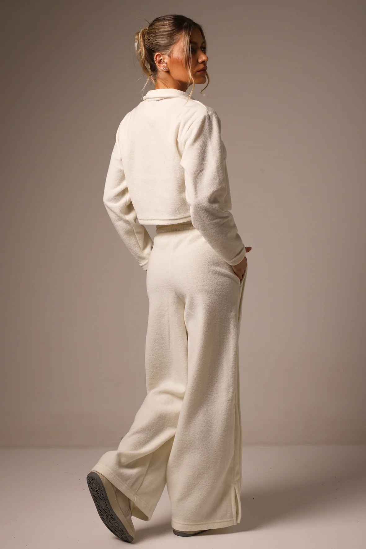 Wide Leg Boucle White - Image 4