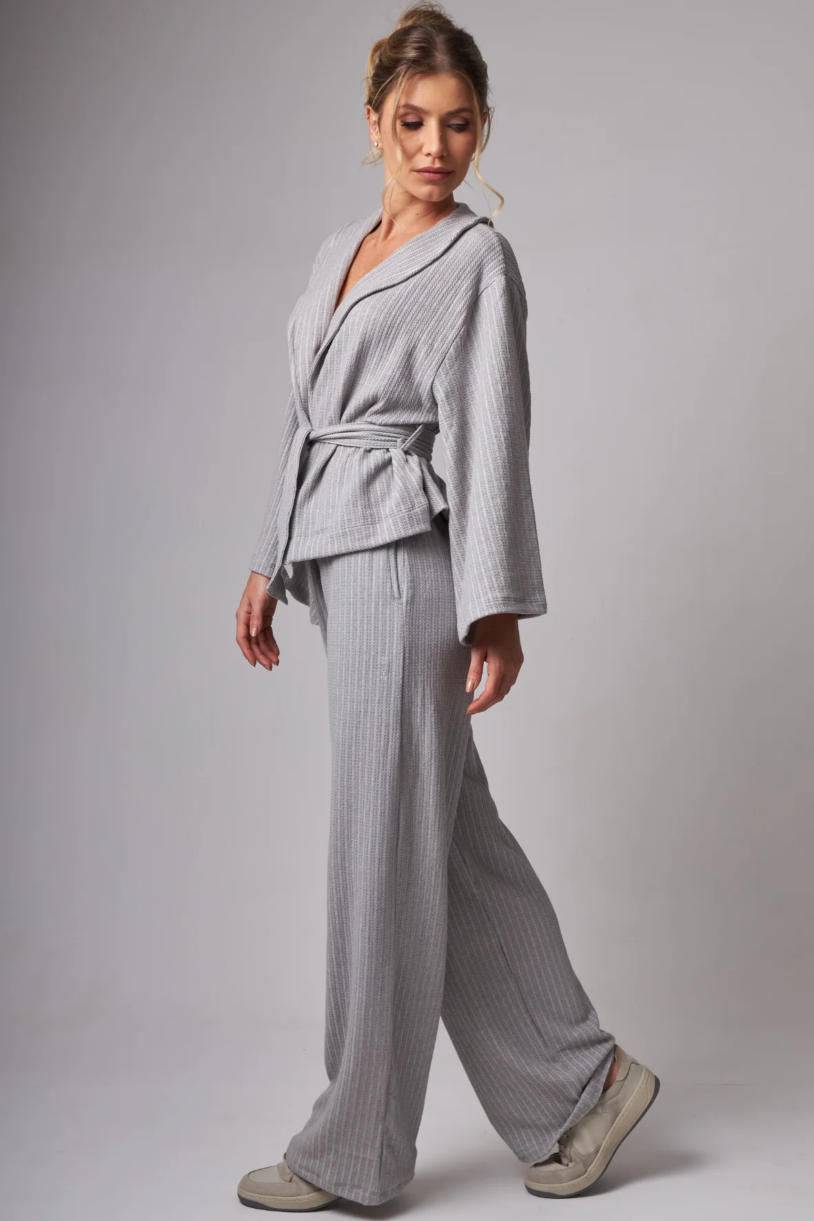 Wide Leg Light Tricot Grey - Image 3