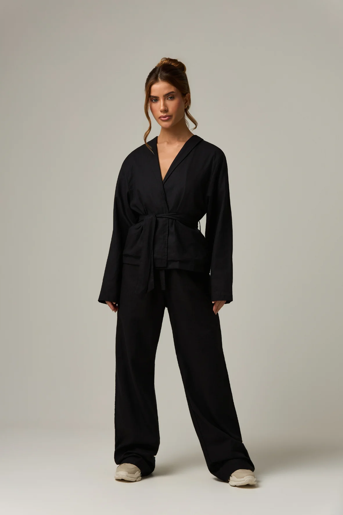 Wide leg Linho Black - Image 3