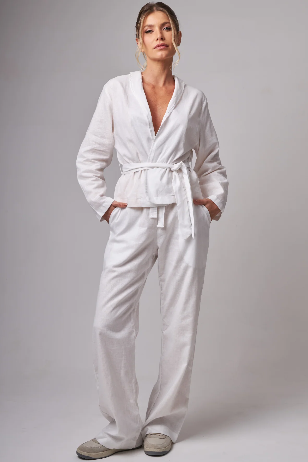 Wide leg Linho White - Image 2