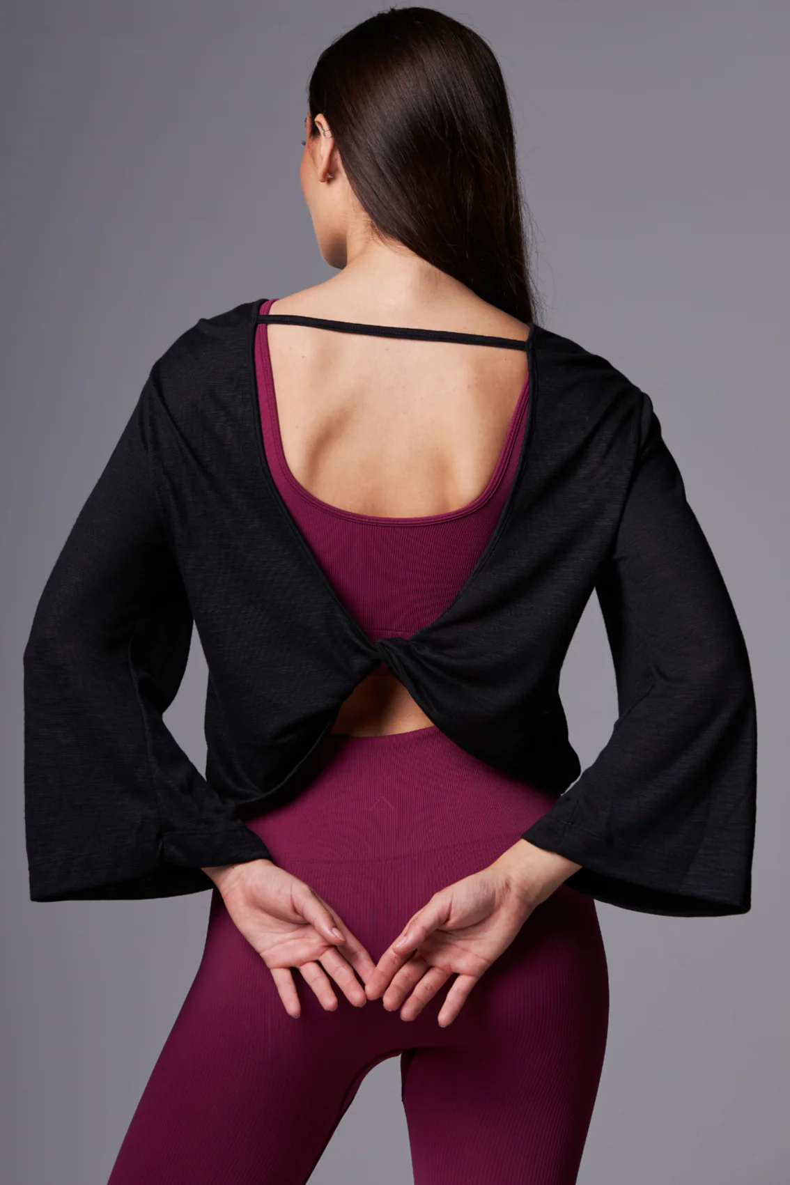 Wide Reverse Long Shirt Black - Image 3