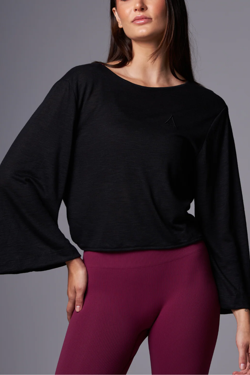 Wide Reverse Long Shirt Black - Image 4