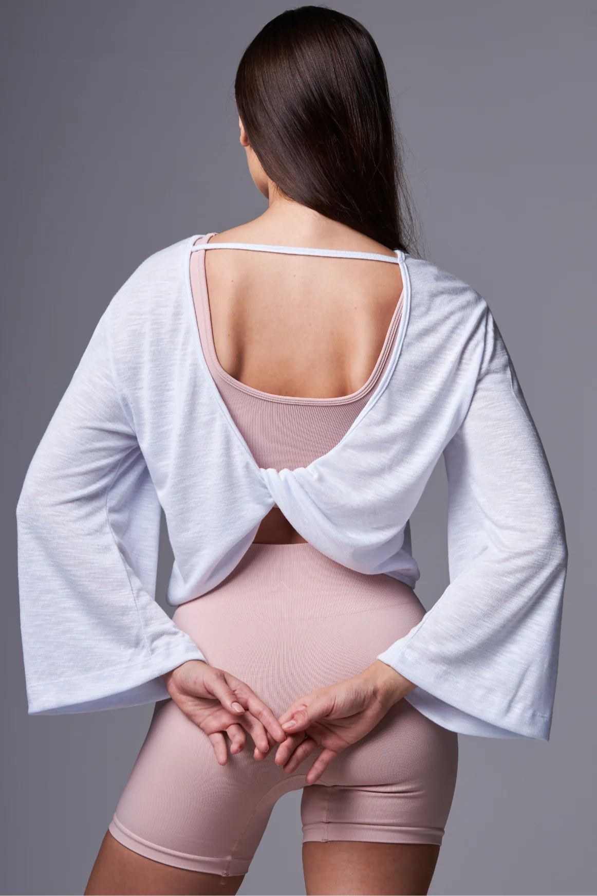 Wide Reverse Long Shirt White - Image 4